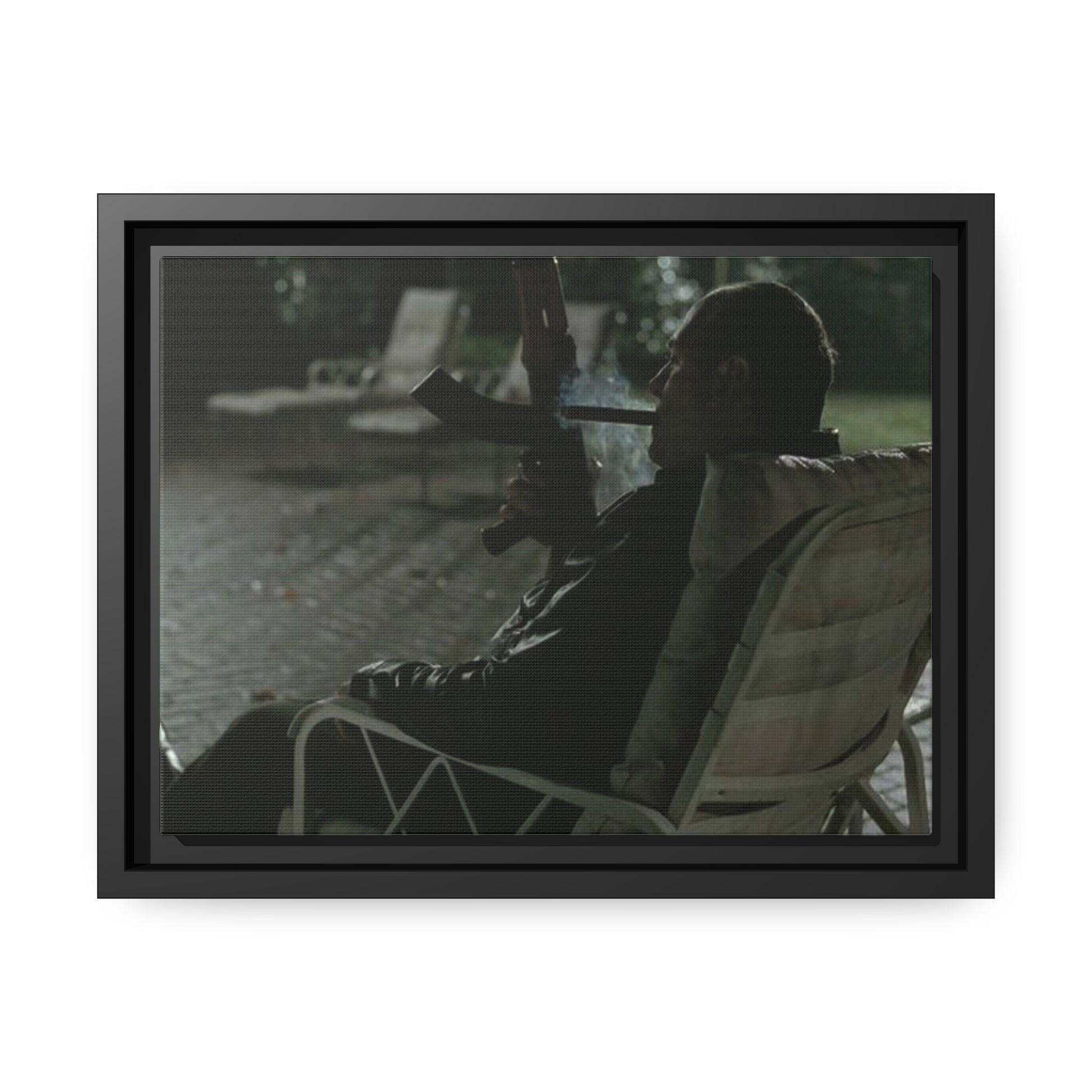 Matte Canvas, Black Frame